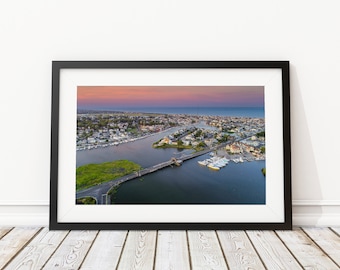 Sundown over Manasquan Art Print - Interior Design - Jersey Shore Photography - Decor