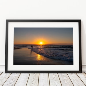 Montauk Surfcasting at Sunrise Art Print - Interior Design - Fishing Photography - Decor