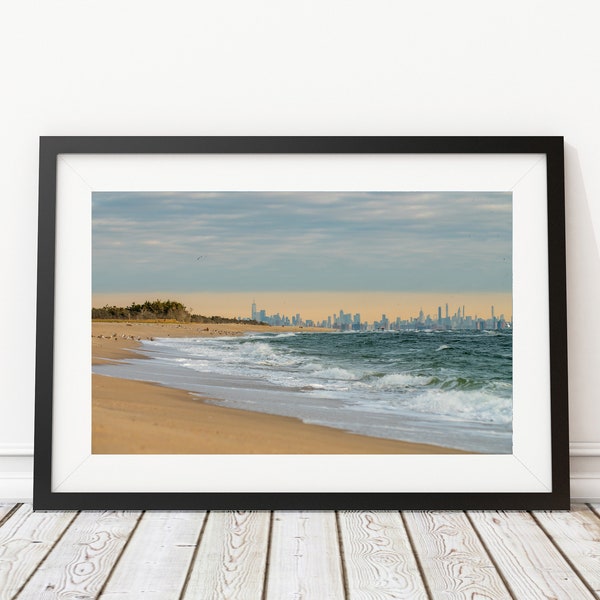 Sandy Hook City View - New Jersey Art Print - Interior Design - Drone Photography - Decor