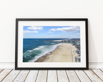 Manasquan Beach and Inlet Art Print - Interior Design - Jersey Shore Photography - Decor