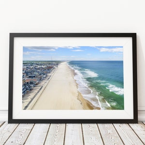 Manasquan Beach Shoreline & Tower Art Print - Interior Design - Jersey Shore Photography - Decor