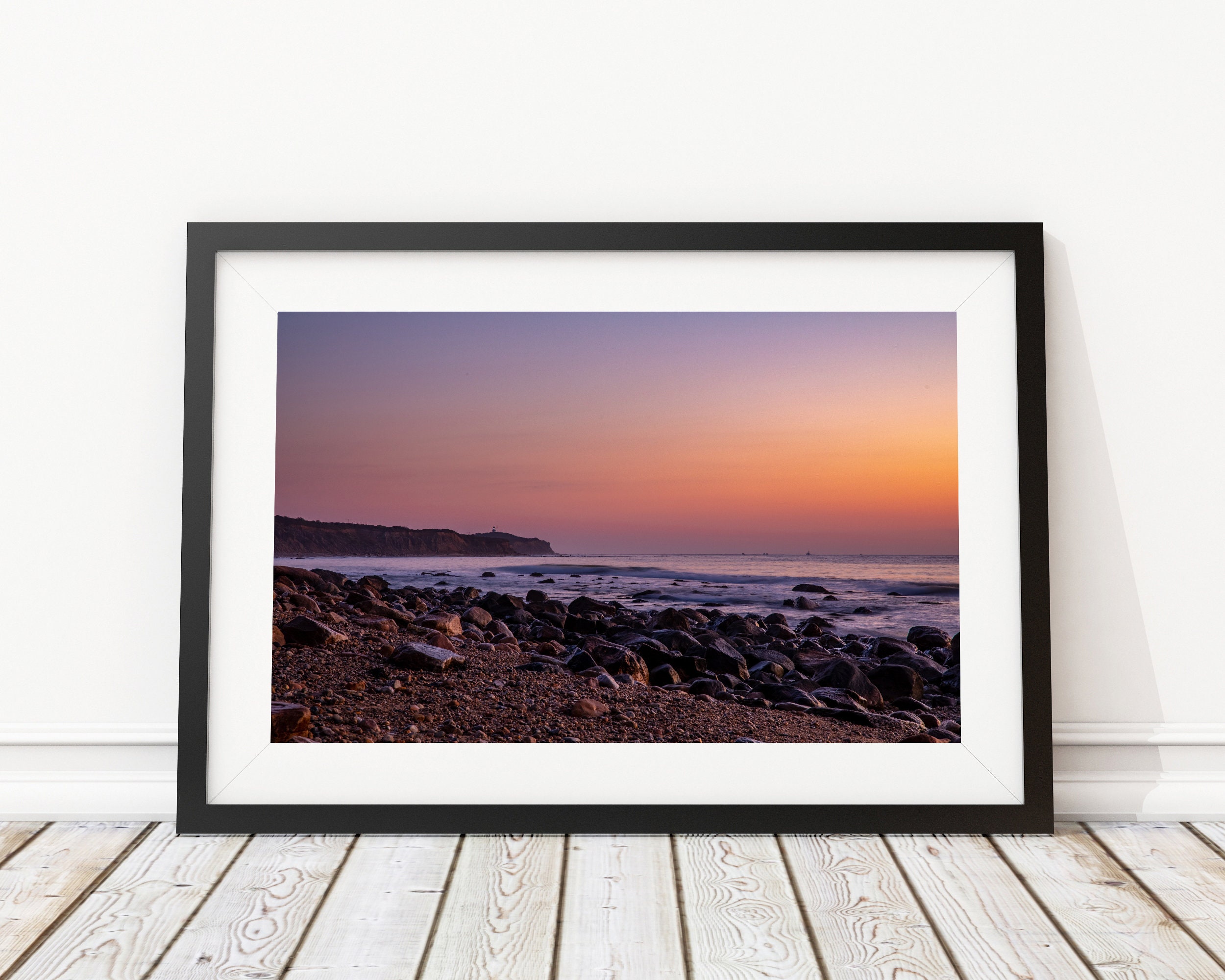 Montauk Cliffs at Sunrise Art Print - Interior Design - New York Photography - Decor