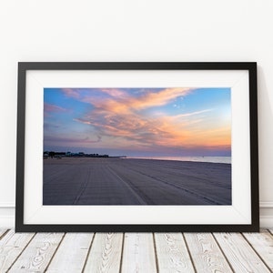 Cotton Candy Sky at Point Pleasant Beach Art Print - Interior Design - Jersey Shore Photography - Decor