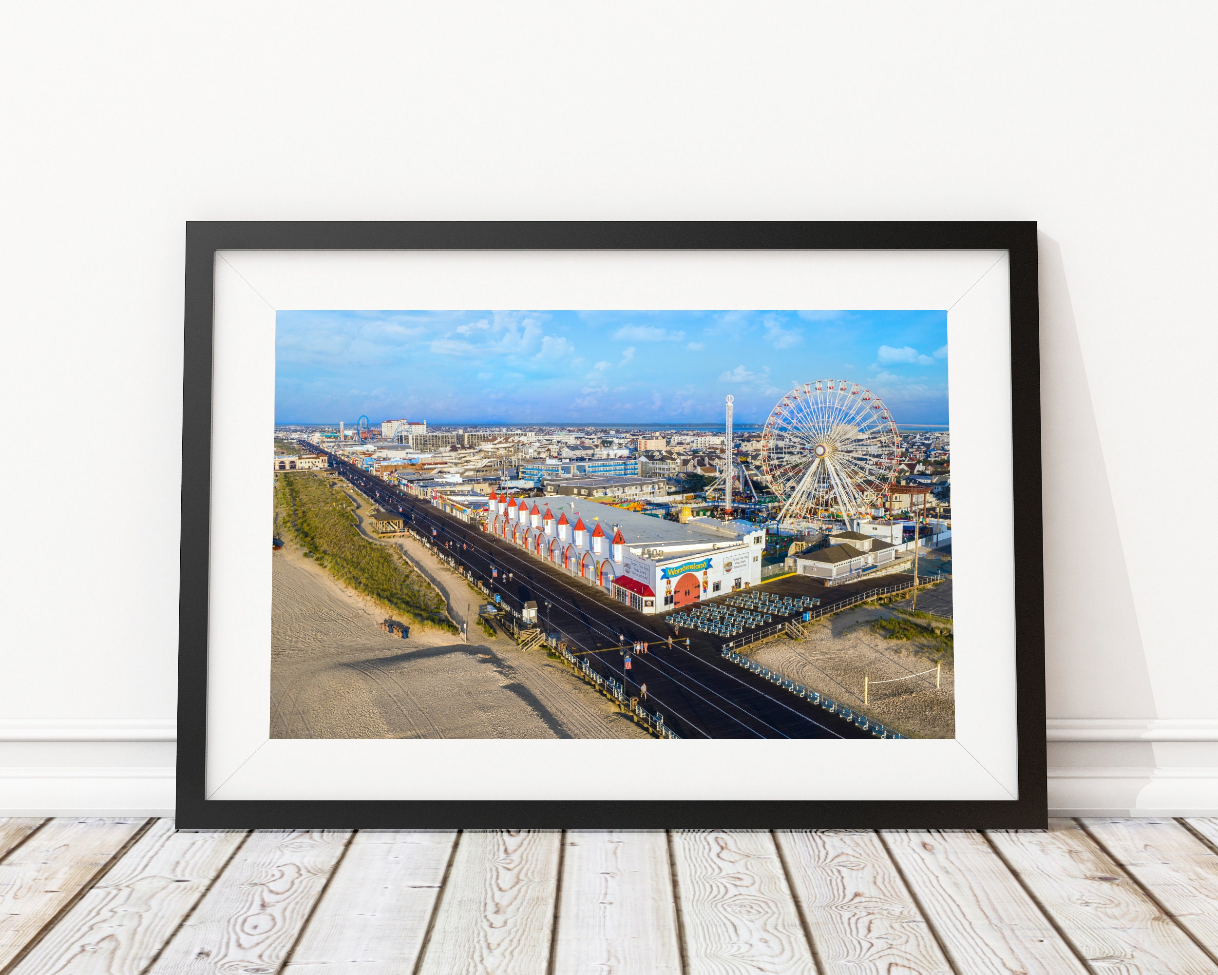 Ocean City Boardwalk New Jersey Art Print Interior Design Etsy