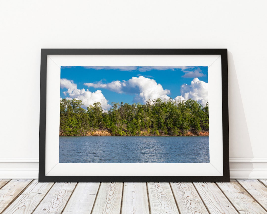 Lake Lanier Georgia Art Print - Interior Design - Drone Photography ...