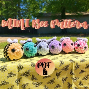 Handmade Mini Crochet Bee Pattern INSTANT DOWNLOAD PDF