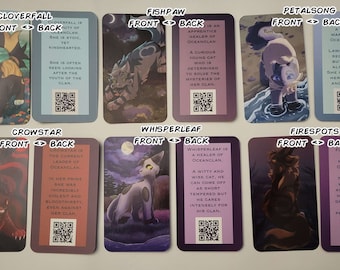 Tarjetas de personajes de The Exiled / serie 1