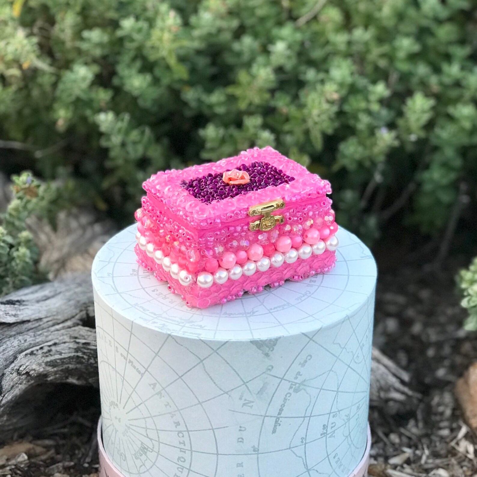 Beaded Jewelry Box Etsy