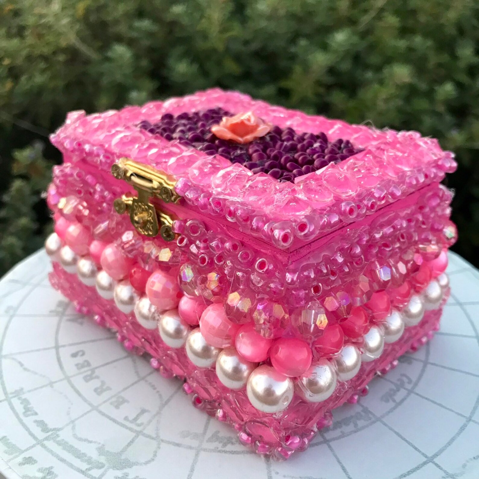 Beaded Jewelry Box Etsy