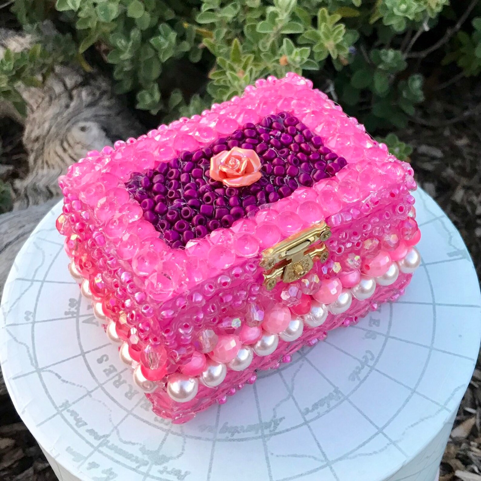 Beaded Jewelry Box Etsy