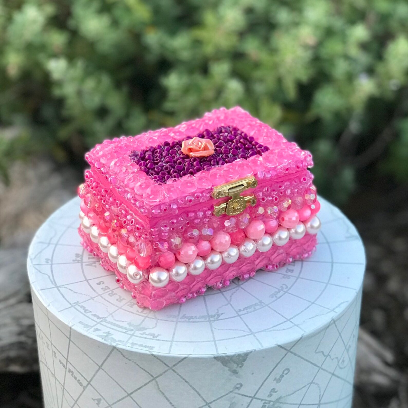 Beaded Jewelry Box Etsy