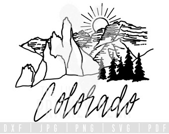 Landscape Svg Etsy
