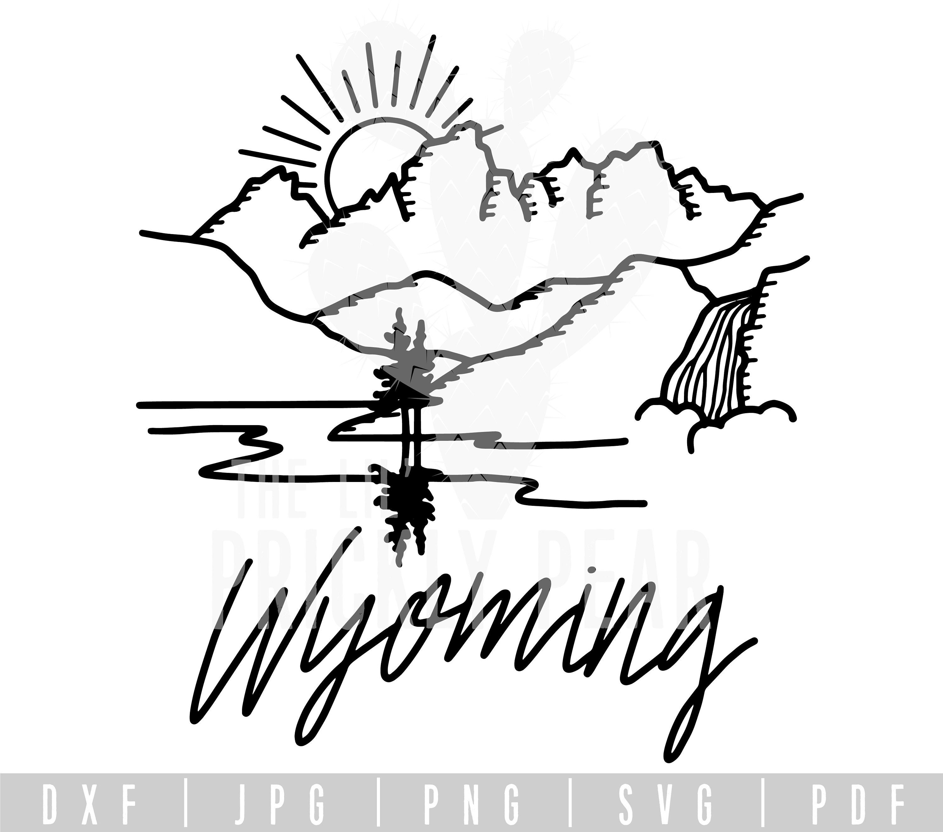floral wyoming svg wyoming cuttable wyoming svg wyoming state silhouette wyoming cut file 8 WYOMING MAP SVG wyoming printable