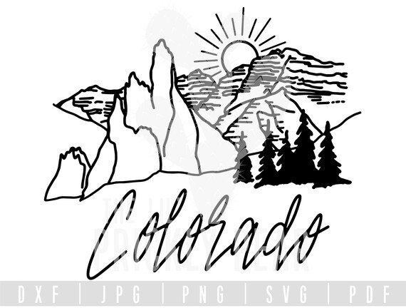 Colorado SVG Printable JPG State Design | Etsy