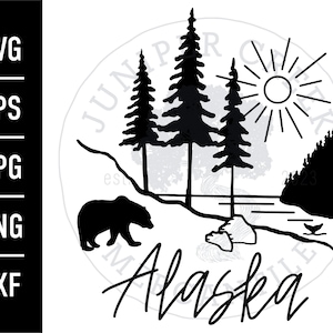 Alaska Landscape SVG | Printable JPG