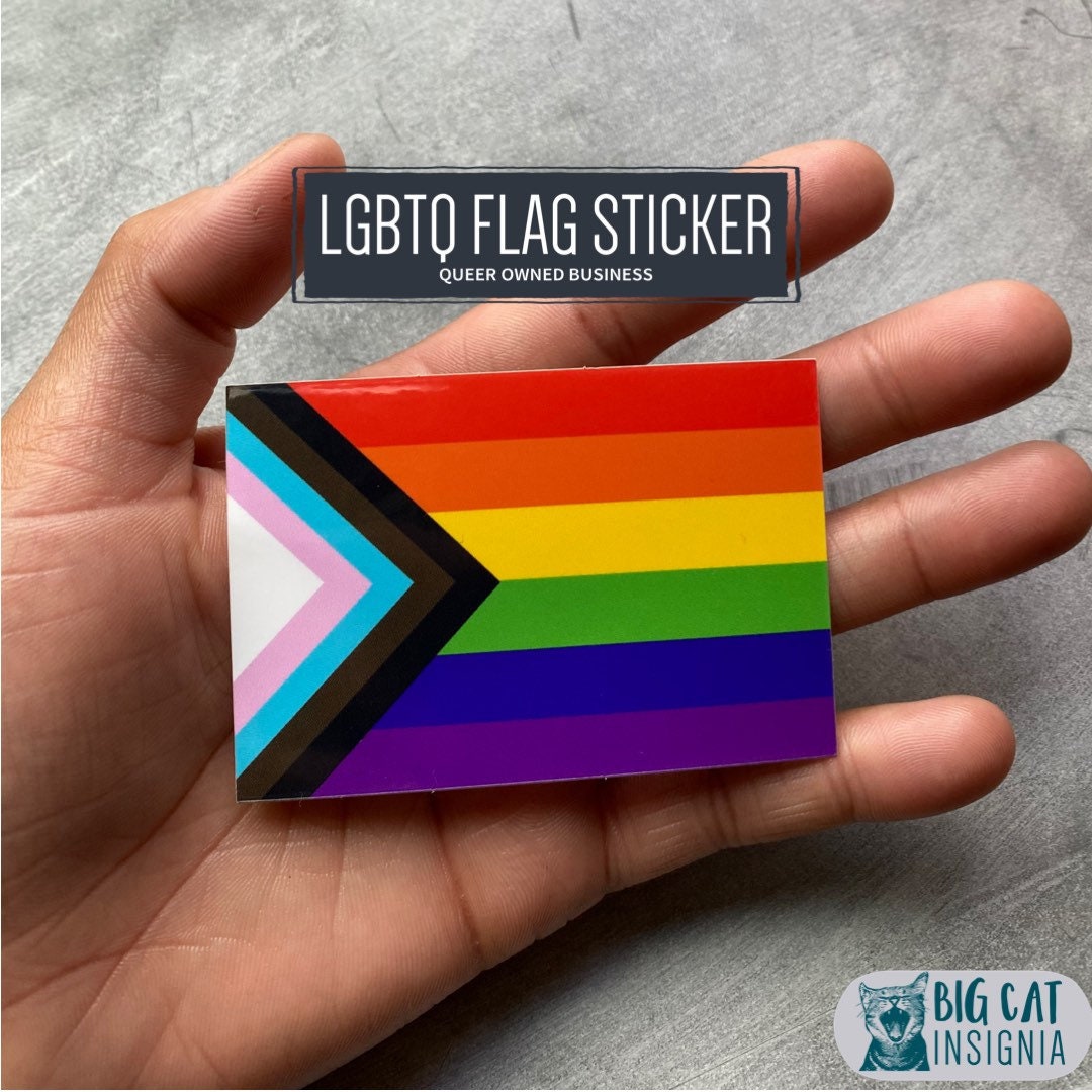 LGBTQ Rainbow Sticker, Vinyl, Pride Flag Stickers, Queer