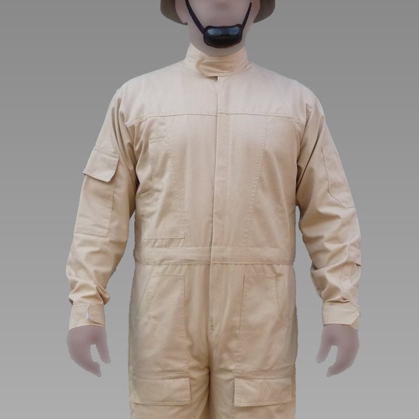 Star Wars Tan Flight Suit / Jumpsuit Rebel Flight Technician Ground Crew Inspired Replica Costume