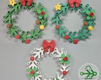 Lego Inspired Fan Made Giant Christmas Wreath