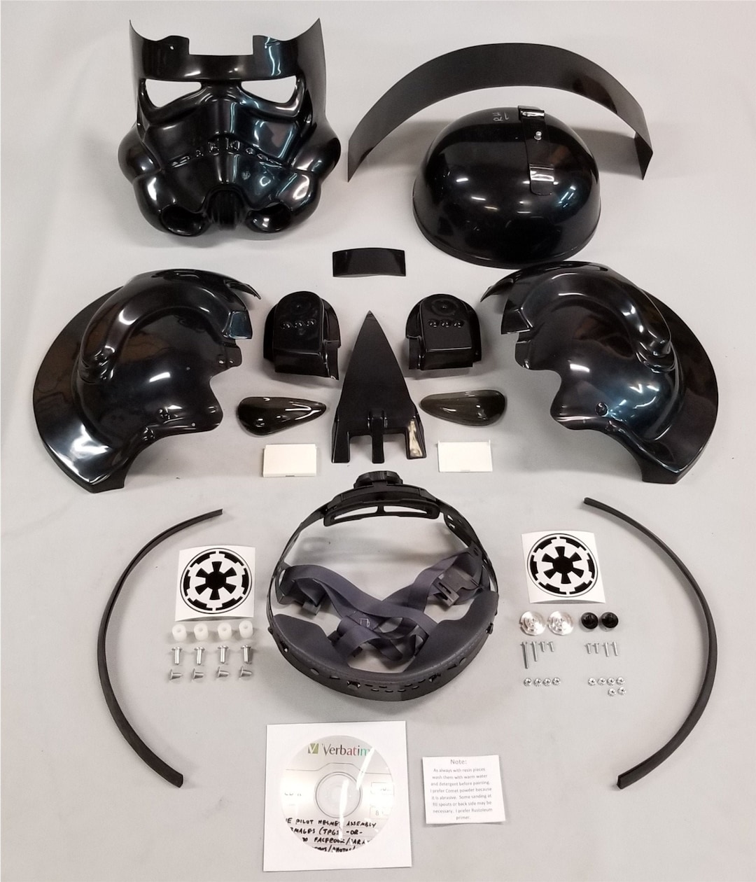 Star Wars Tie Fighter Pilot Inspired Replica Helmet Kit. (O.T.
