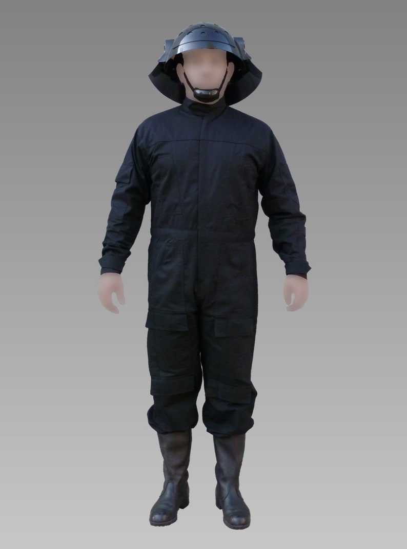 Star Wars Black Flight Suit / Jumpsuit Imperial Tie Pilot / Navy Trooper / Gunner Inspired Replica Costume image 1