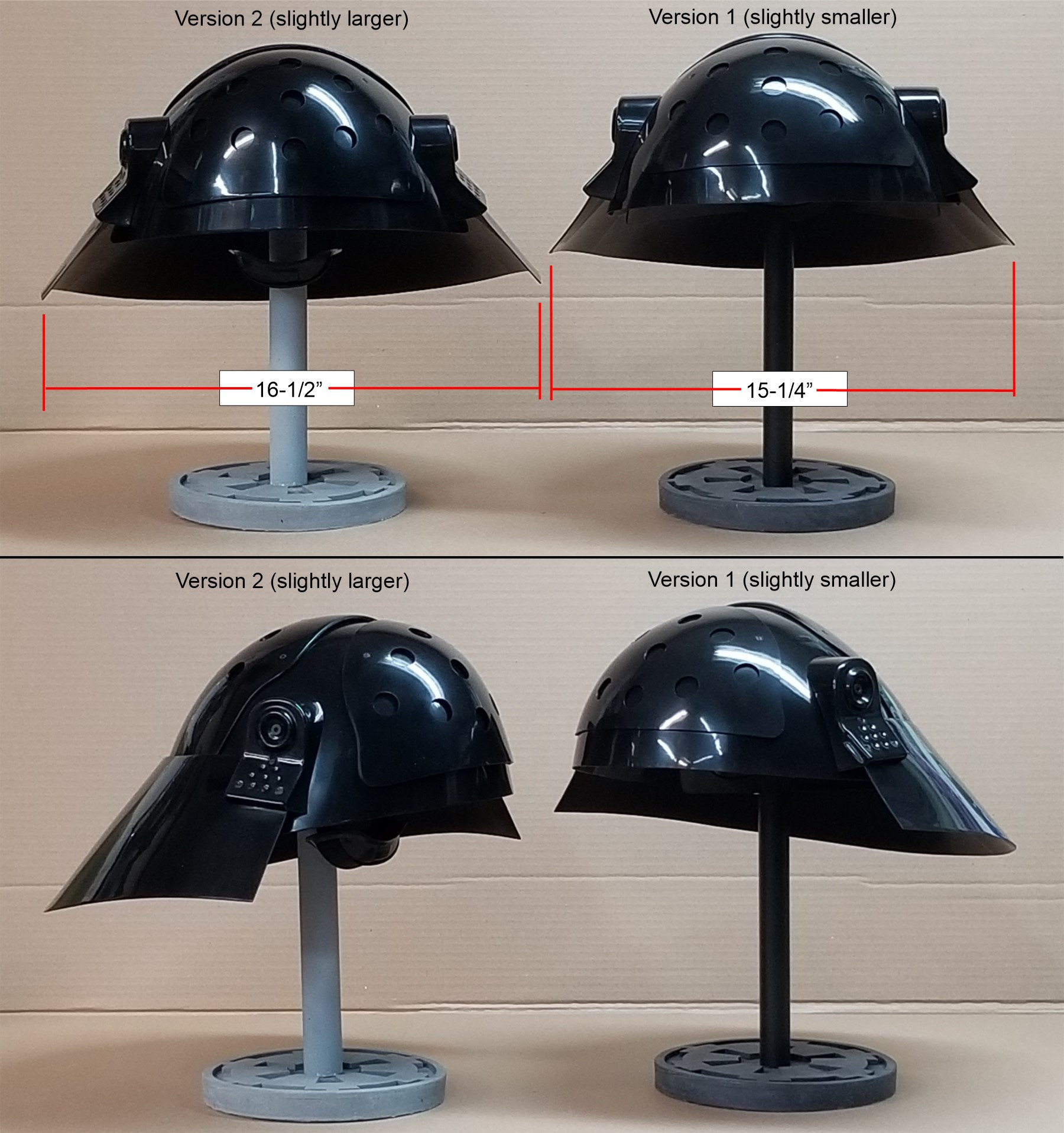 Disfraz/accesorio de réplica de casco inspirado en soldado de la Armada  Imperial de Star Wars (V2/talla grande) - Etsy México, image size:1800x1917