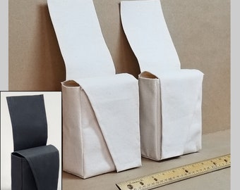 Star Wars Biker Scout Inspired Replica Canvas Pouches (Natural or Black Color)