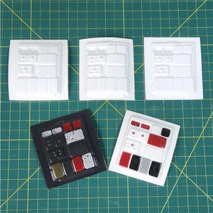 Réplica do teclado de comunicação inspirado em Star Wars, branco ou preto