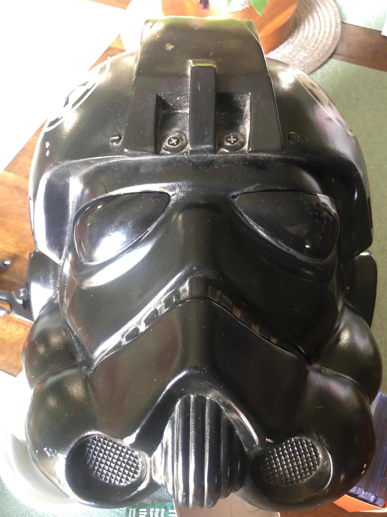 レア スターウォーズ ドンポストビンテージヘルメット タイファイターパイロット スターウォーズ ドン・ポスト タイ パイロットヘルメット 風 交換用