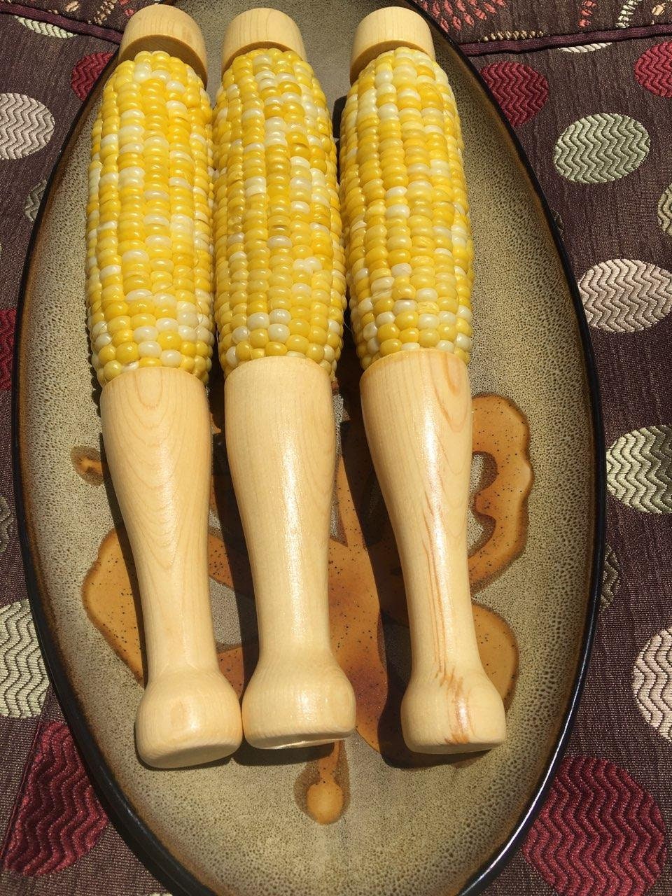 Corn on the cob holders Hand turned Etsy