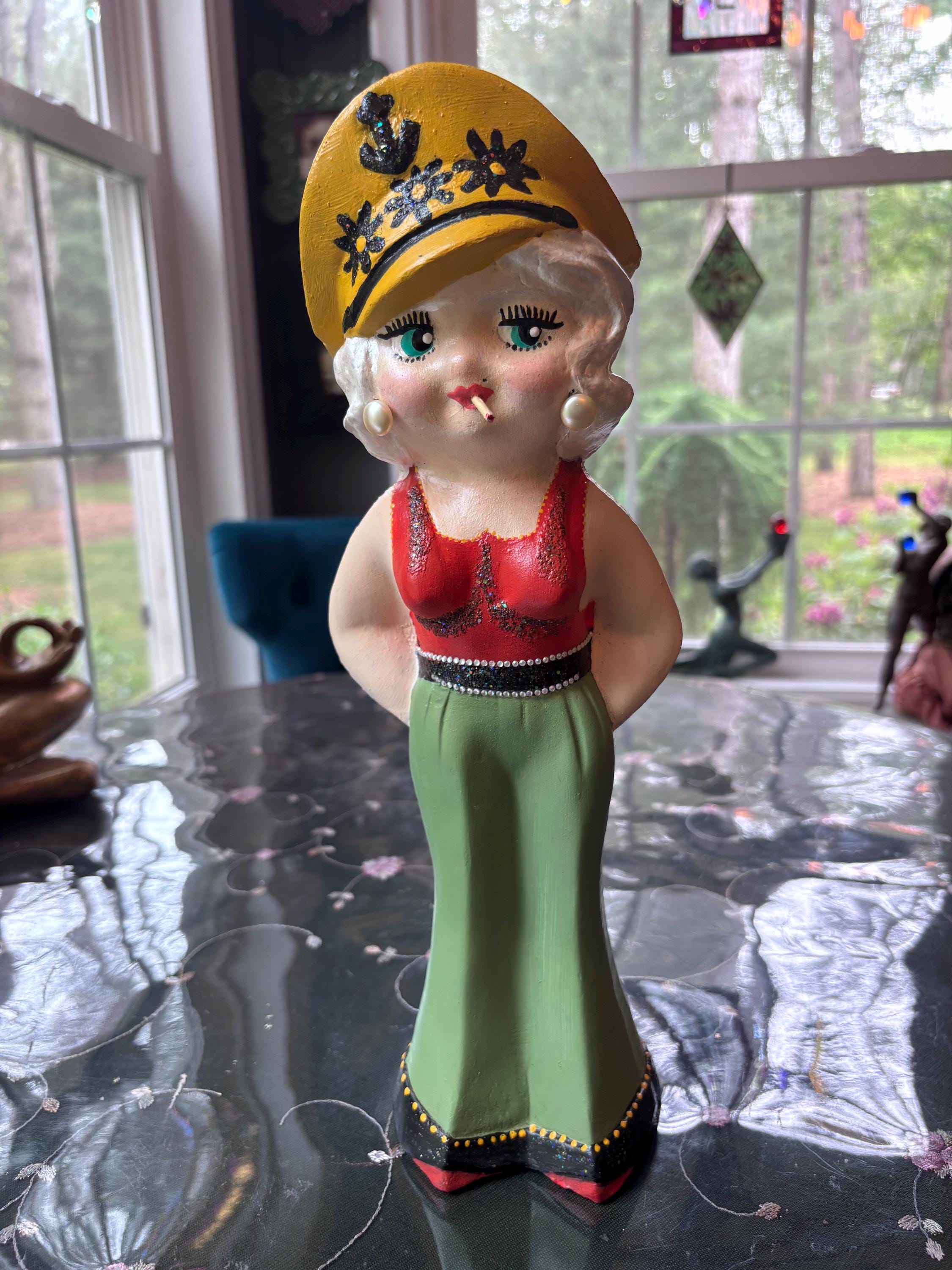 Chalkware Sailor Girl - Etsy