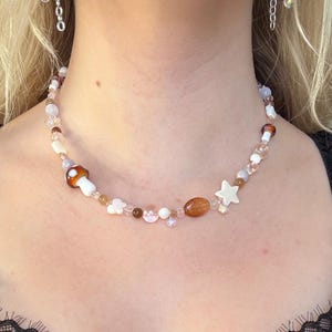 Flora - handmade beaded fairy necklace