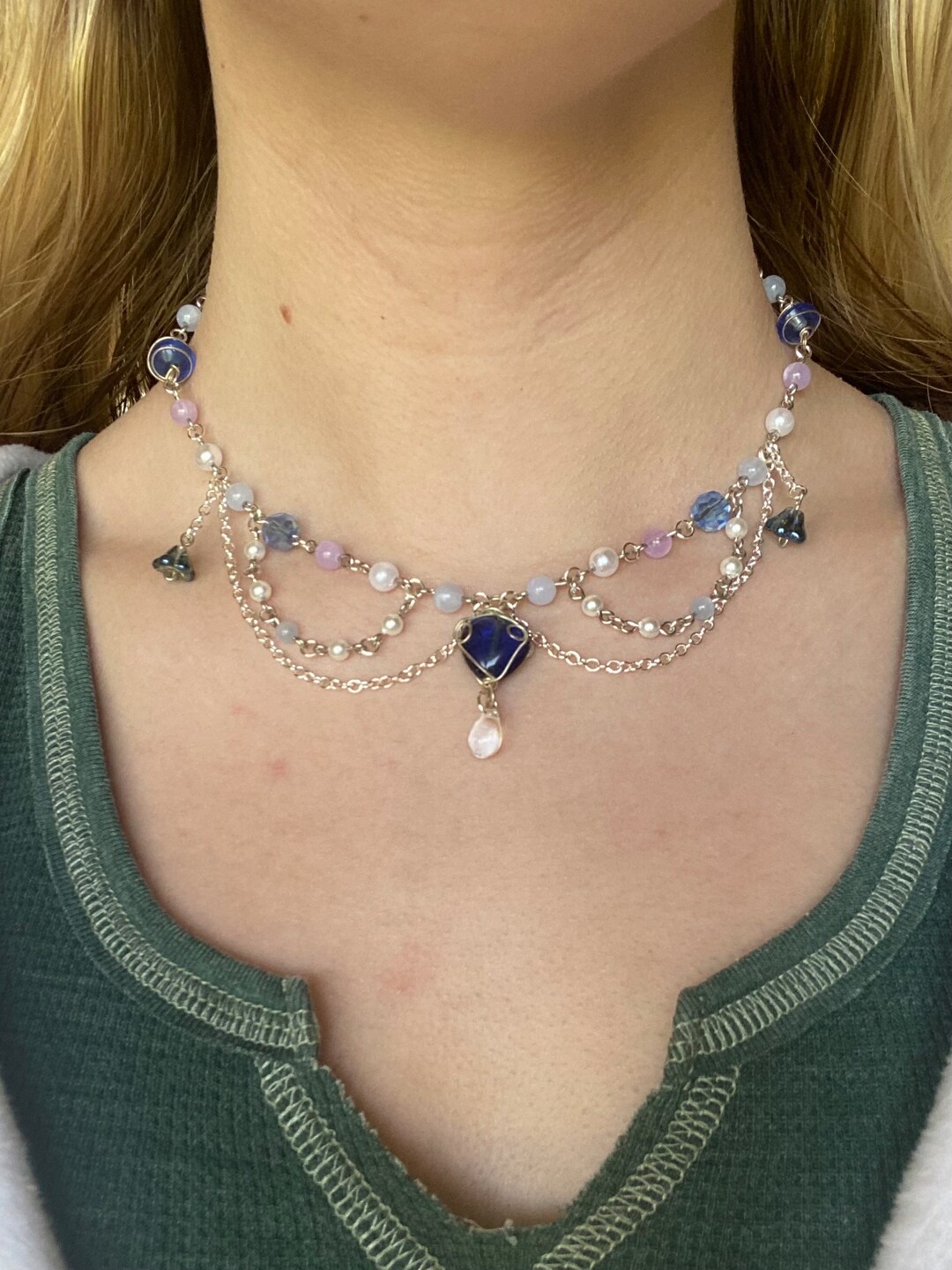 Quiet Elegance Handmade Genshin Impactinspired Necklace Etsy