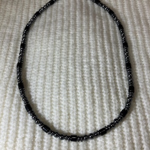 Men’s Hematite & Black Jasper Necklace