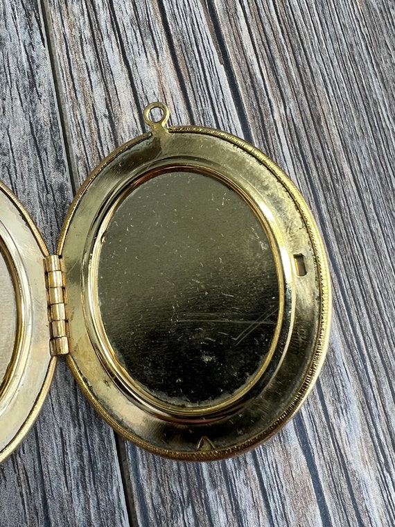 Oval Gold Plated Locket - image 2