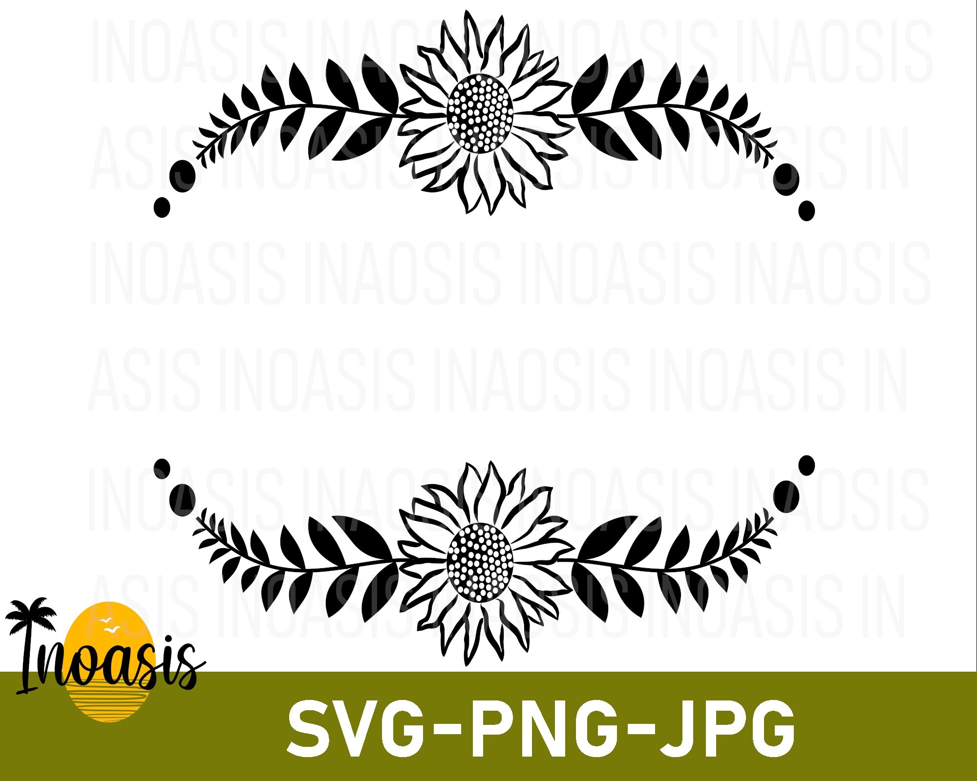 Decorative Wreath SVG Craft Pattern Flower SVG Wedding SVG Etsy