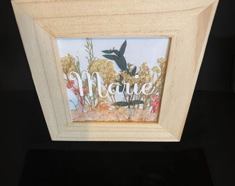 Personalized flower frame