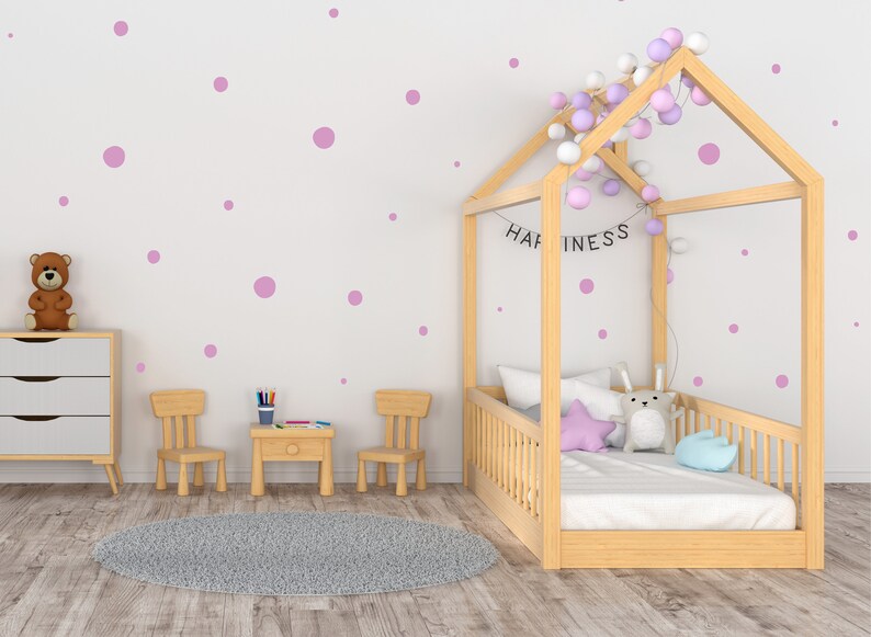 Circle Vinyl Decals for Nursery room Round Wall Stickers for Etsy