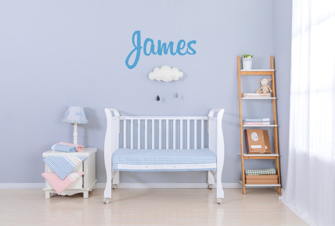 Personalized name wall decals for boys and girls nursery rooms Etsy