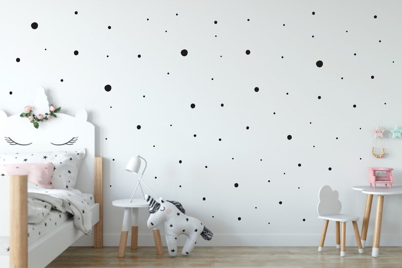 Circle Vinyl Decals for Nursery room Round Wall Stickers for Etsy