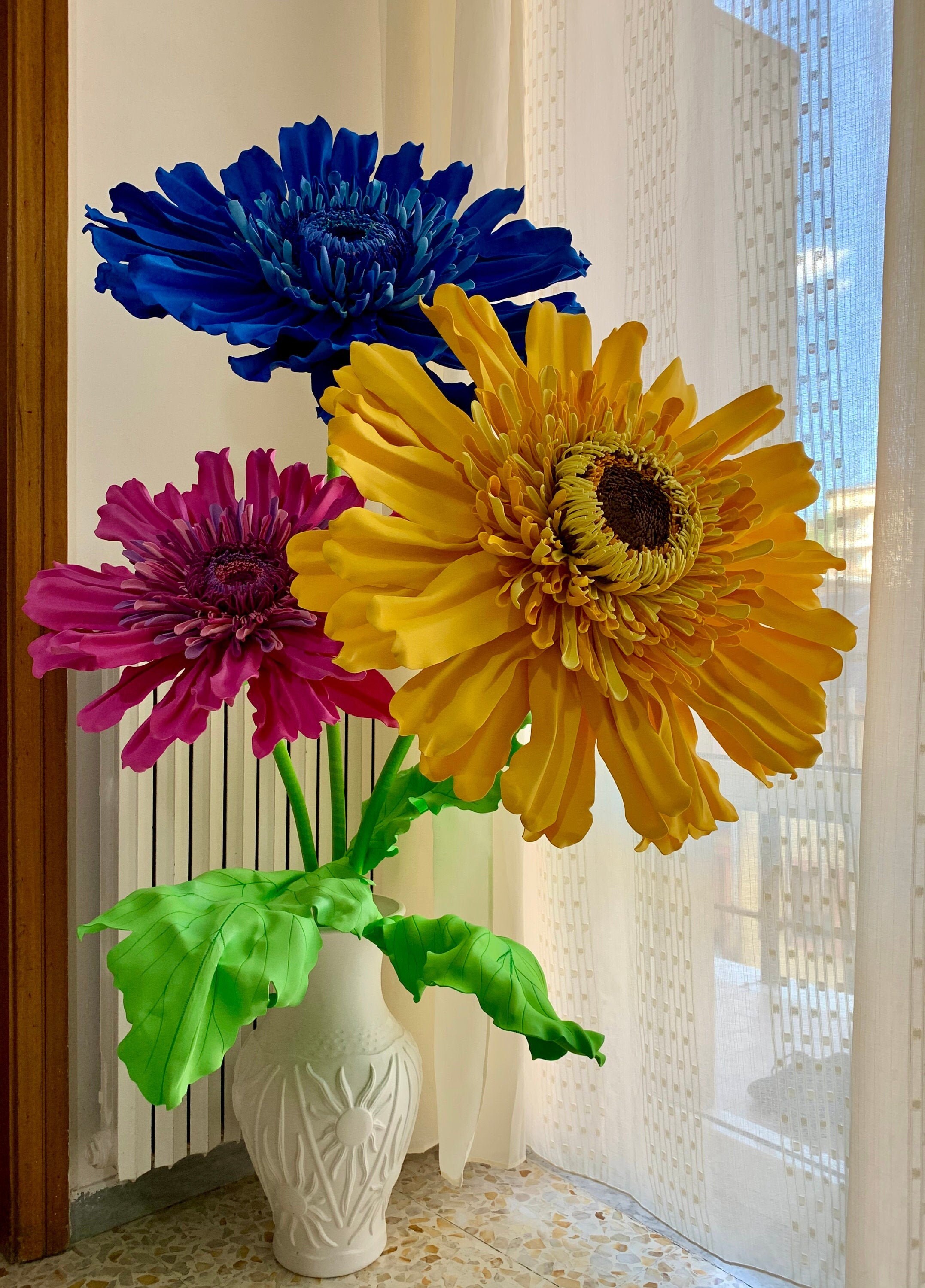 Gerbere Giants Giant Flowers Fake flowers Artificial Etsy