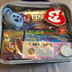 Platinum Beanie Babies - Offizielle Club Platinum Edition - Clubby II - Geburtsdatum: 9. März 1999