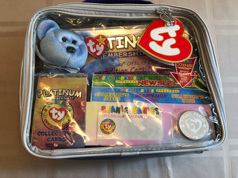 Platinum Beanie Babies Official Club Platinum Edition Clubby II Date of
