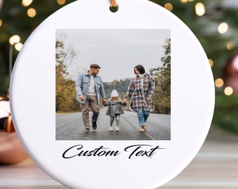 Custom Photo Ornament, Custom Christmas Ornament,Personalized Couple Photo Ornament,Custom Picture Ornament, Christmas Gifts,Family Keepsake