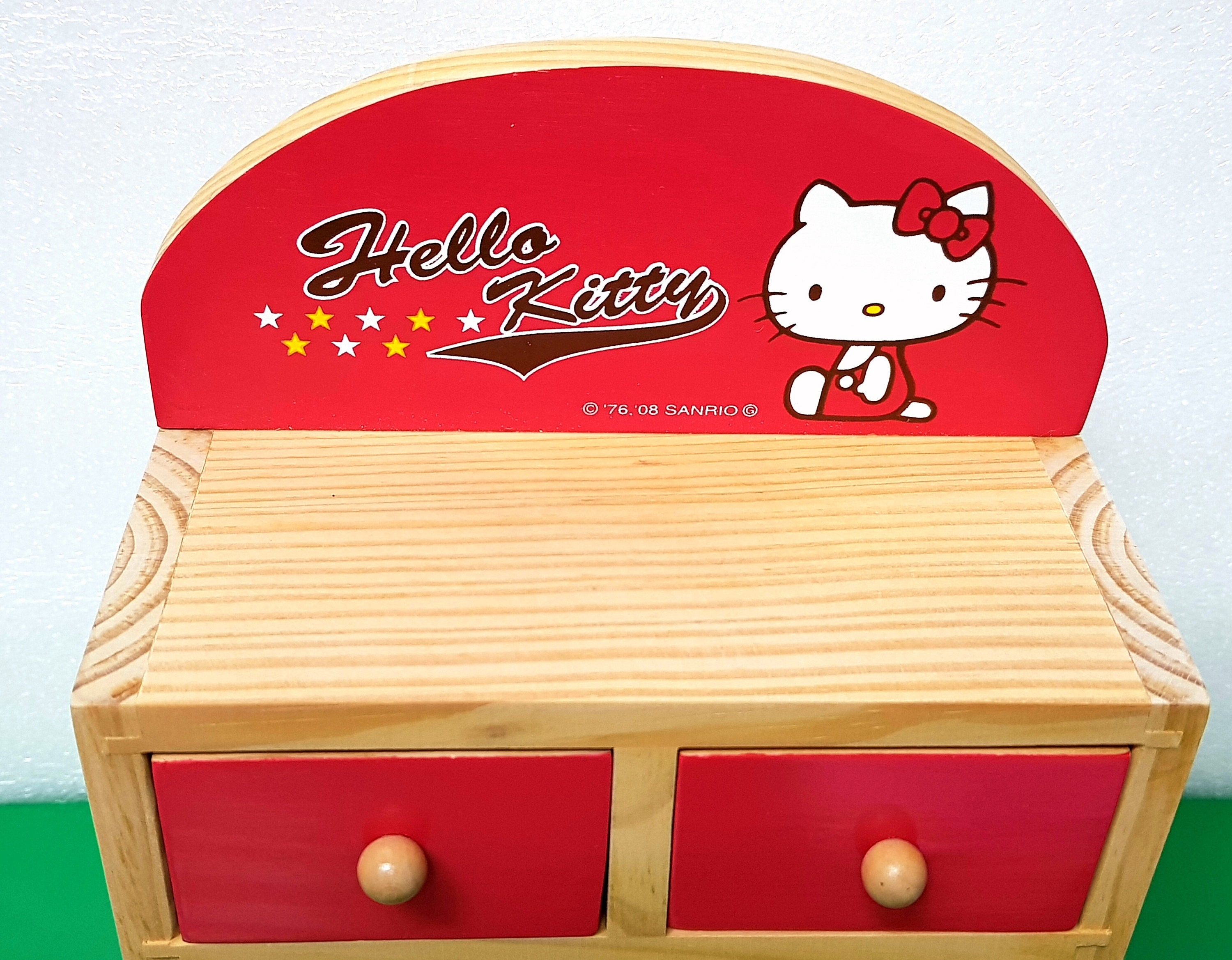 SALE Real Wood Hello Kitty Miniature Storage Cabinet Drawer - Etsy