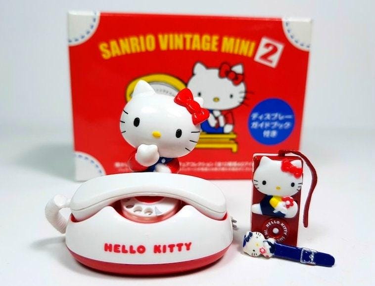 SALE 1/6 Scale Dollhouse Miniature Sanrio Vintage Mini 2 - Hello