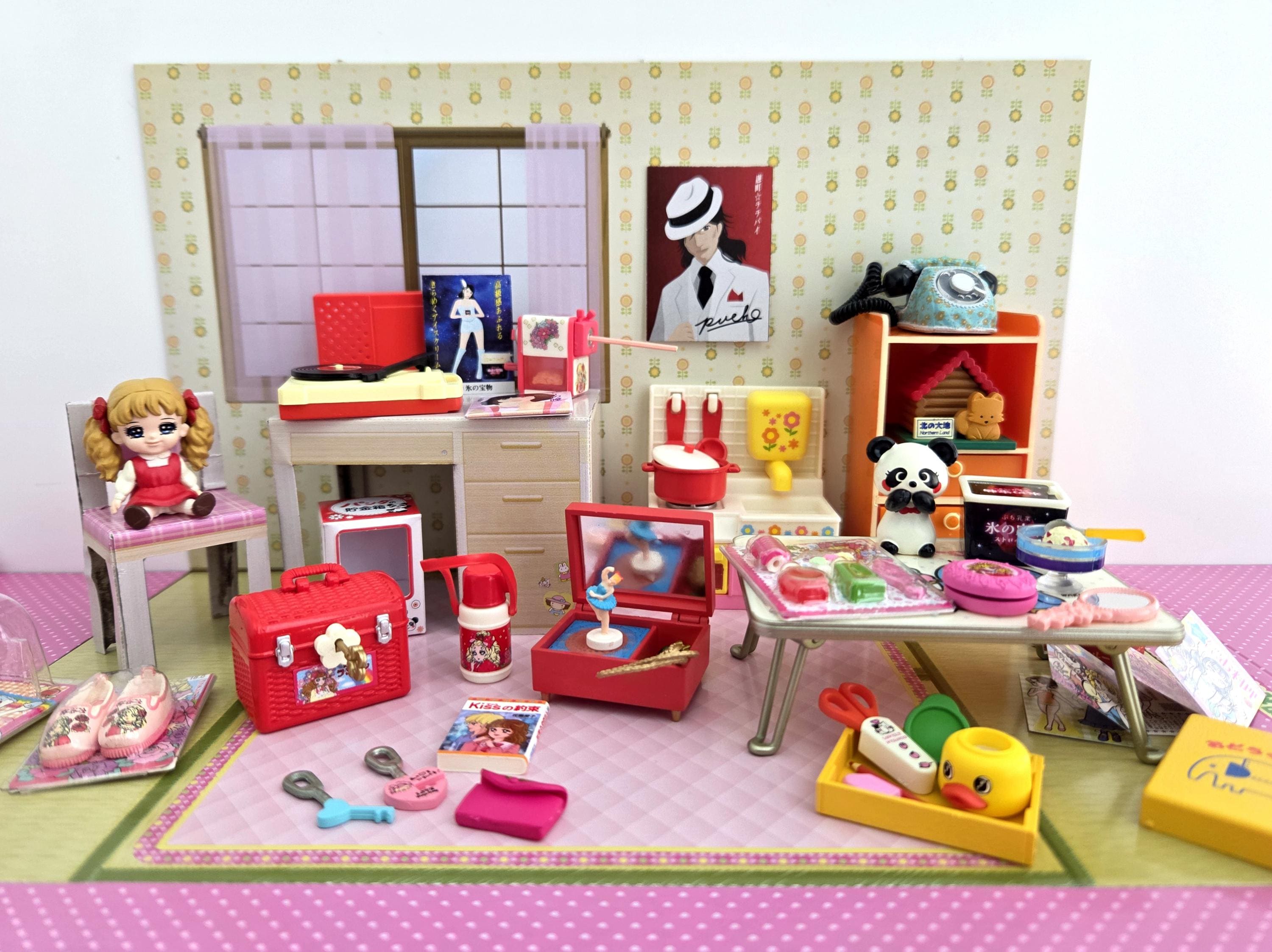 レトロ　リーメント　プチレトロシリーズ　フィギュア　ドールハウス　ミニチュア リーメント ドールハウス ミニチュアプチ 昭和レトロ 懐かしいお部屋の