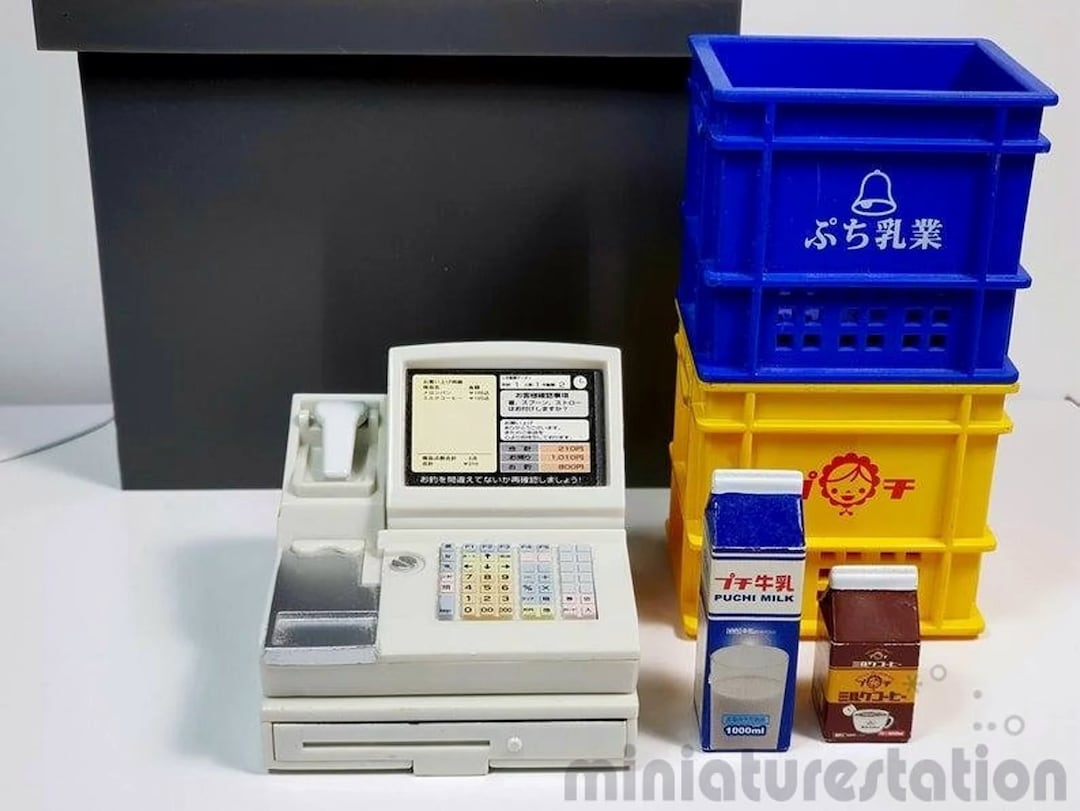 Re-ment Dollhouse Miniature Convenience Store Cashier - Cash Register ...
