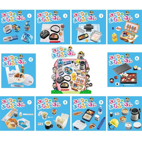 1/6 Scale Re-ment Dollhouse Miniature Everybody Lunch Box Set