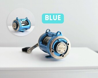 本物の釣り！ミニチュアミニ釣り具マスコット - 釣り竿、リール、ミニ