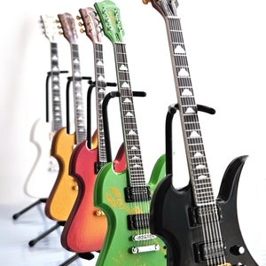1/8 Scale Miniature Musical Instrument Guitar Collection - Etsy